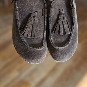 No.6 Brown Suede Tassel Loafers Size 5.5